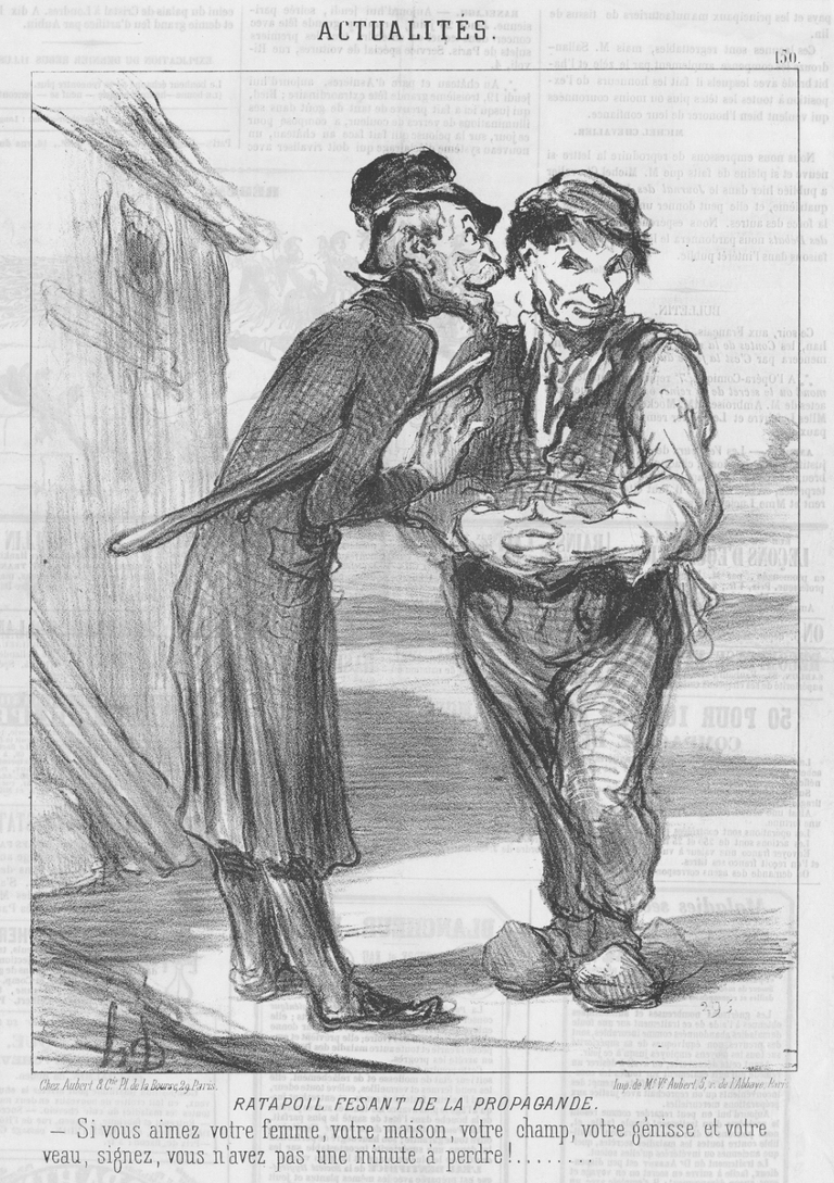 Statue En Bronze Ratapoil, Reproduction D'après L'œuvre De Daumier - Éditions Atlas, Période XXe